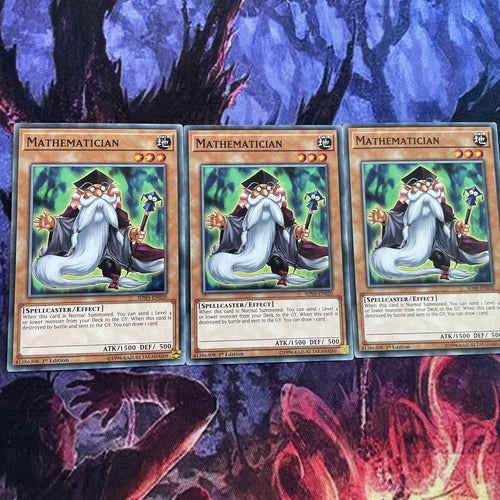 SDSH-EN020 x3 Mathematician | 1st Edition Common Card YuGiOh TCG Shaddll
