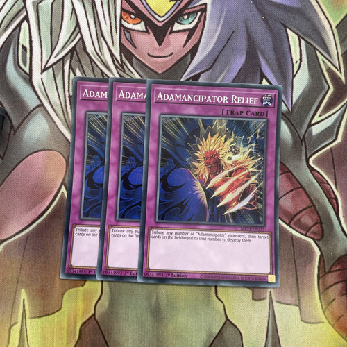 MP21-EN235 x3 Adamancipator Relief Super Rare Excellent Conditon Yugioh