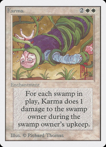 Karma - Unlimited Edition Excellent Magic MTG