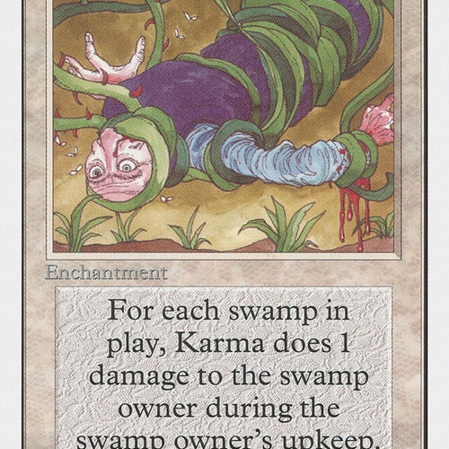 Karma - Unlimited Edition Excellent Magic MTG