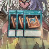 LDK2-ENK27 x3 Ancient Rules Common Excellent Condition Yugioh