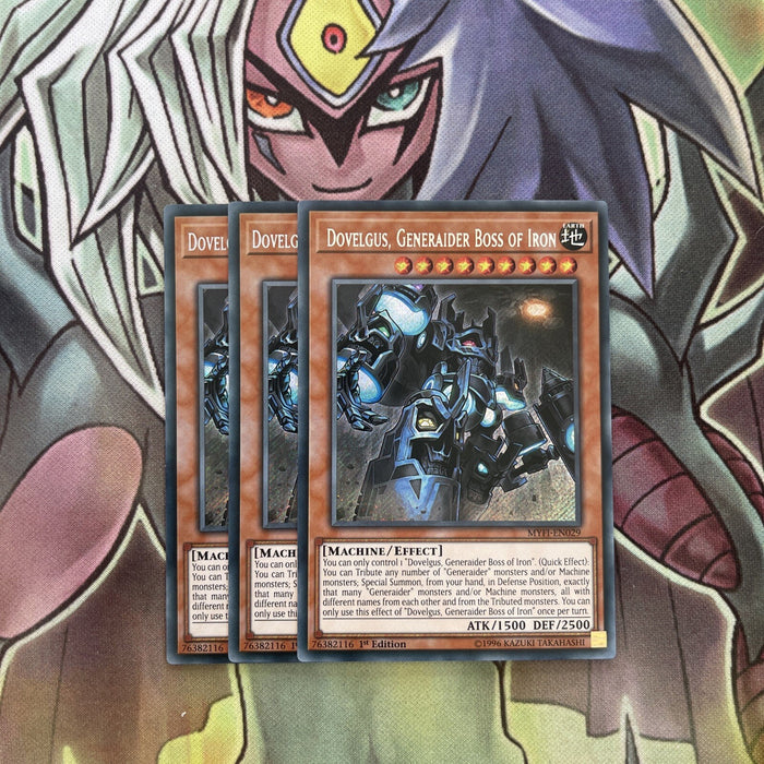 MYFI-EN029 x3 Dovelgus, Generaider Boss of Iron Secret Excellent Conditon Yugioh