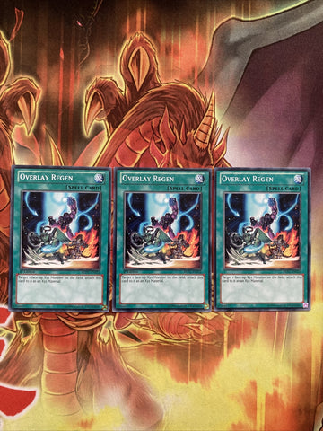 REDU-EN052 3 x Overlay Regen Common Yugioh Card Unlimited PLAYSET
