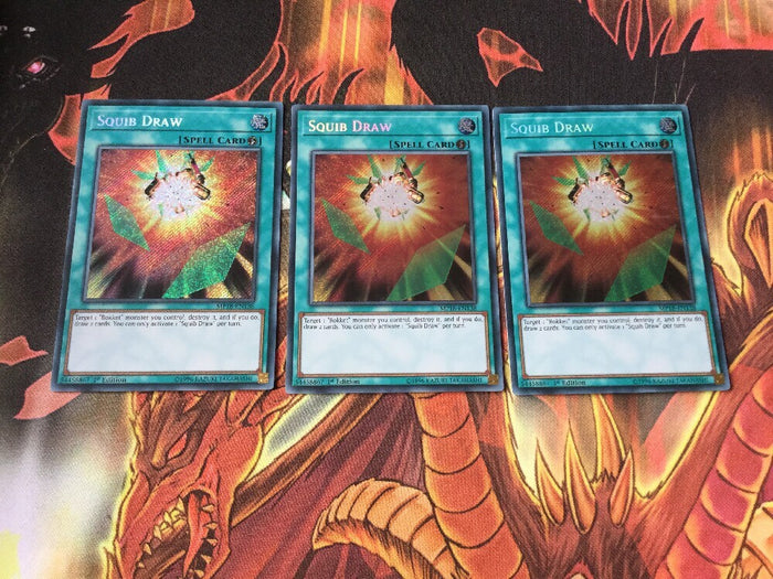 MP18-EN138 x3 squib draw 1st edition secret rare playset Yugioh card