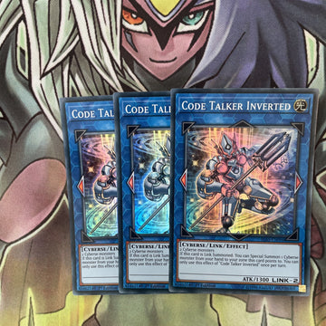 IGAS-EN096 x3 Code Talker Inverted Super Rare Excellent Condition Yugioh