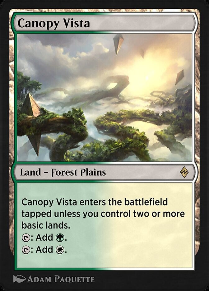 Canopy Vista - Zendikar Excellent Magic MTG