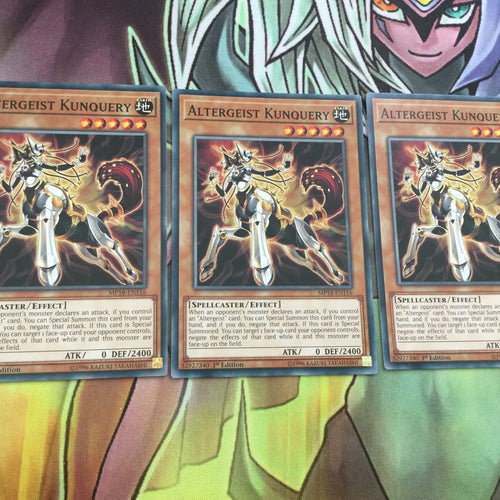 MP18-EN116 x3 Altergeist Kunquery Common Yugioh Card English 1st Edition