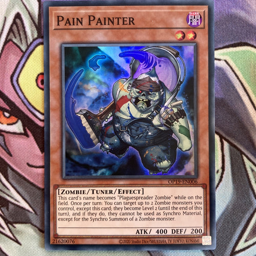 OP19-EN006 Pain Painter Super Rare UNL Edition NM Yugioh Card