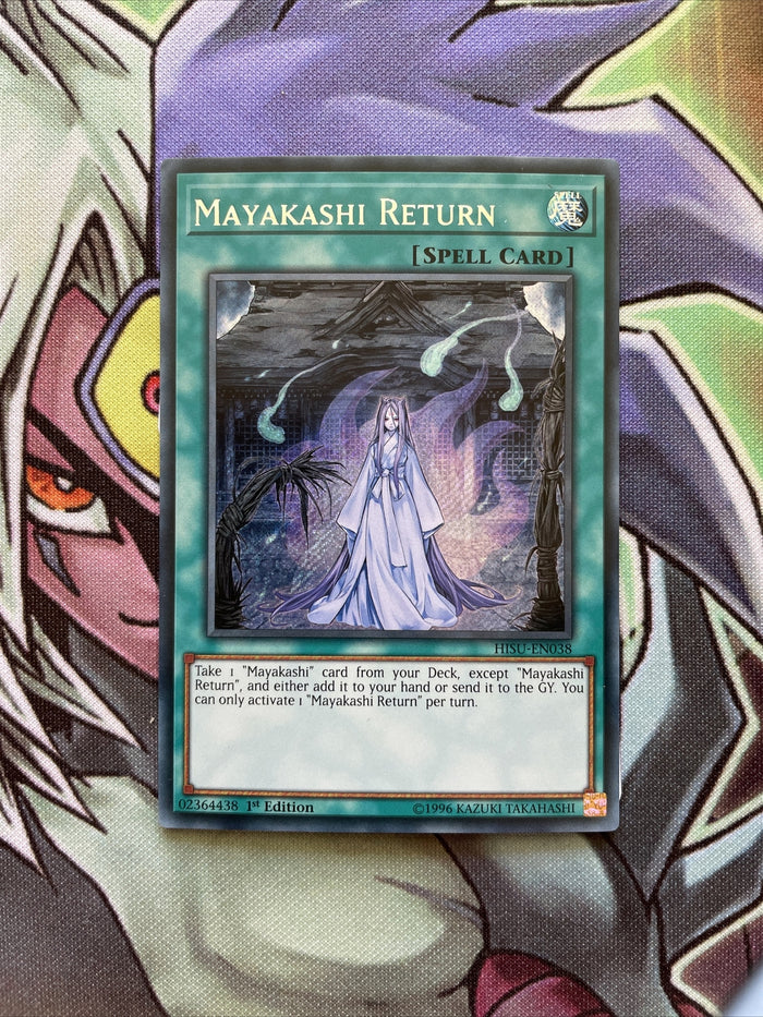 HISU-EN038 Mayakashi Return Secret Rare 1st Edition NM Yugioh Card