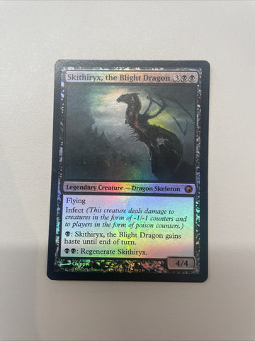 Skithiryx, The Blight Dragon - Mirrodin FOIL Excellent Magic MTG