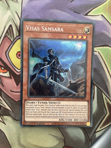 AGOV-EN004 Visas Samsara Secret Rare 1st Edition NM Yugioh Card