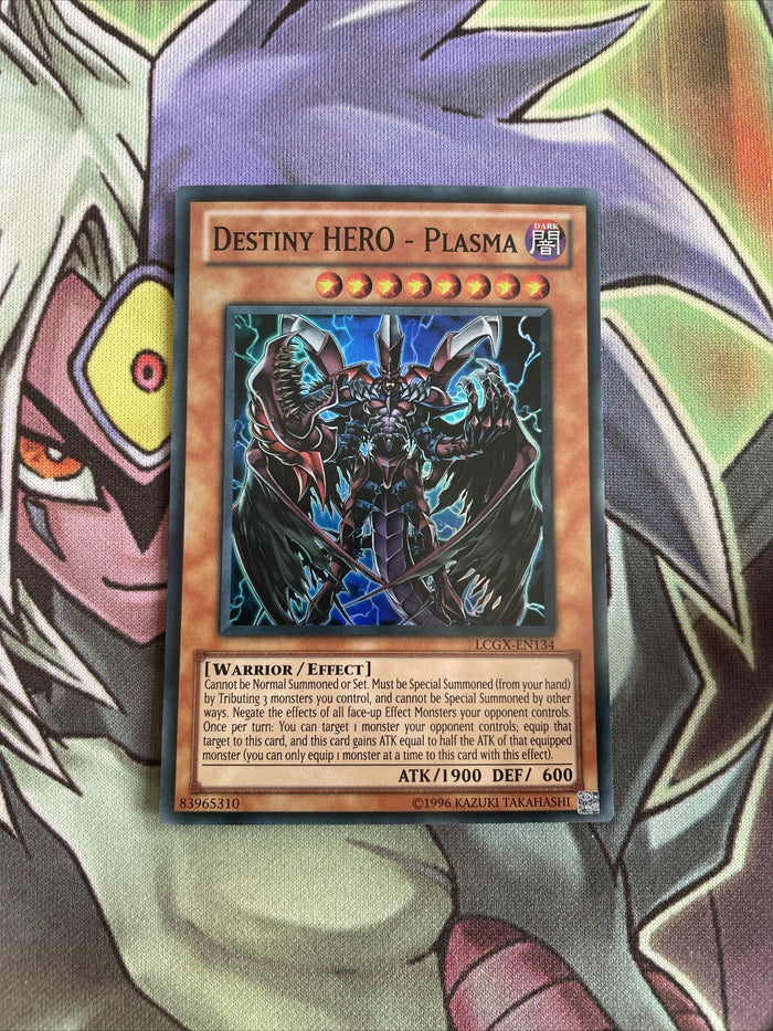 LCGX-EN134 Destiny Hero - Plasma Super Rare UNL Edition NM Yugioh Card