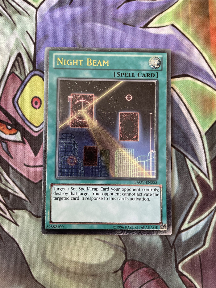 GAOV-EN055 Night Beam Ultimate Rare UNL Edition NM Yugioh Card