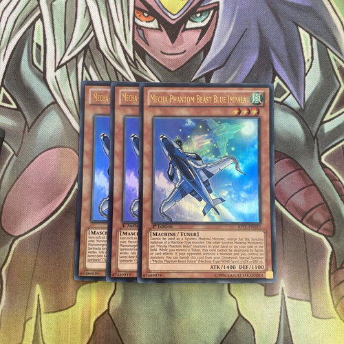 JOTL-EN023 x3 Mecha Phantom Beast Blue Impala Ultra Excellent Condition Yugioh