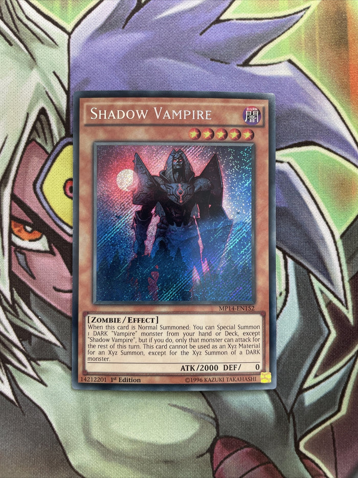 MP14-EN152 Shadow Vampire Secret Rare 1st Edition NM Yugioh Card