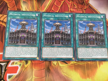 CYHO-EN062 3x Mythical Institution - Common 1st Edition NM Yugioh