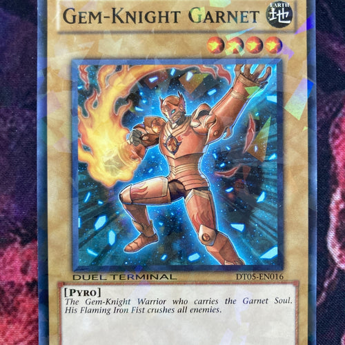 DT05-EN016 YUGIOH Gem-Knight Garnet Duel Terminal Normal Parallel Rare NM