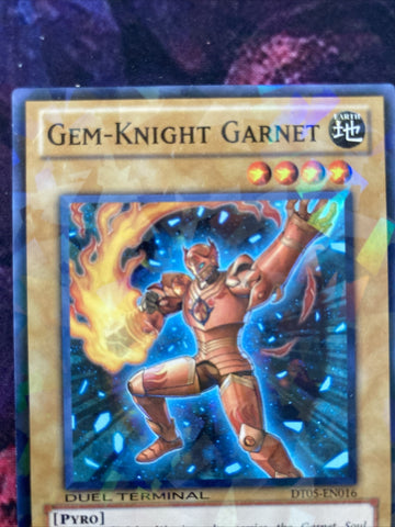DT05-EN016 YUGIOH Gem-Knight Garnet Duel Terminal Normal Parallel Rare NM (back)
