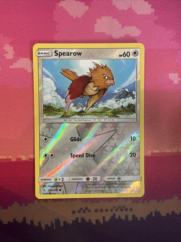 Pokemon Card Spearow Unbroken Bonds Reverse Holo 145/214 NM