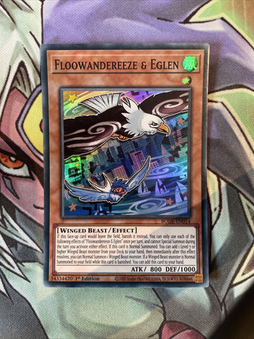 BODE-EN014 Floowandereeze & Eglen Super Rare 1st Edition NM Yugioh Card