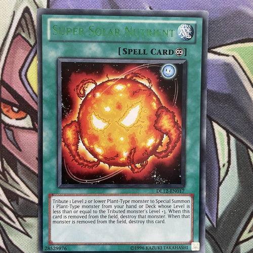 DL12-EN017 Super Solar Nutrient Green Rare Unlim Edition NM Yugioh Card