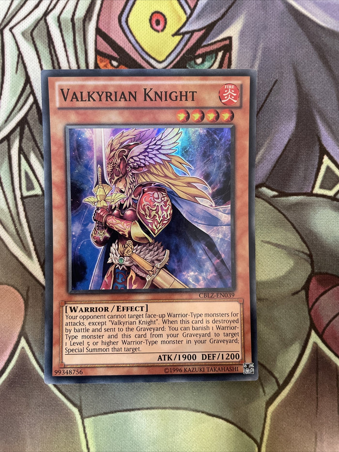 CBLZ-EN039 Valkyrian Knight Super Rare UNL Edition NM Yugioh
