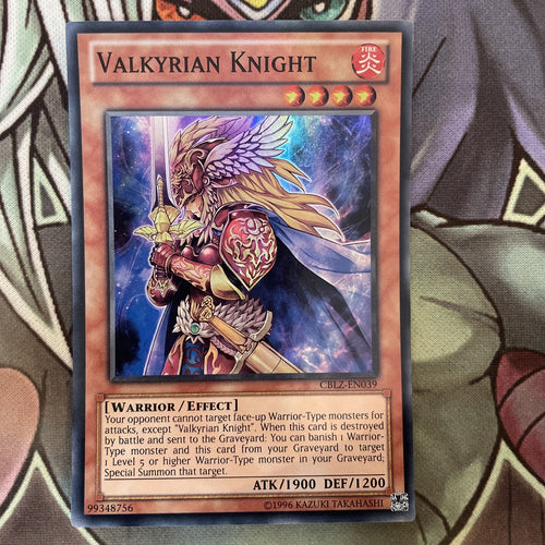 CBLZ-EN039 Valkyrian Knight Super Rare UNL Edition NM Yugioh
