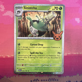 Pokemon Card Sinistcha Trick Or Trade Cosmo Holo Rare 022/167 NM