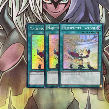 DOCS-EN060 x3 Majespecter Cyclone Super Rare Excellent Condition Yugioh