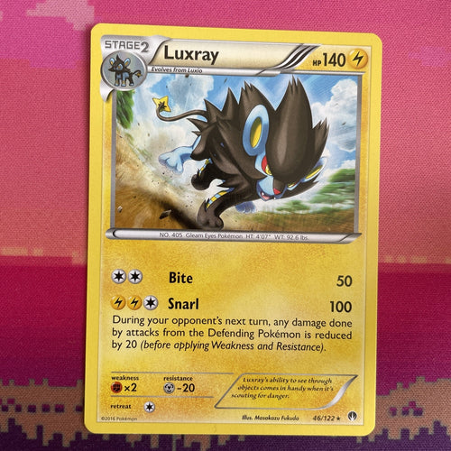 Pokemon Card Luxray Breakpoint Rare 46/122 NM