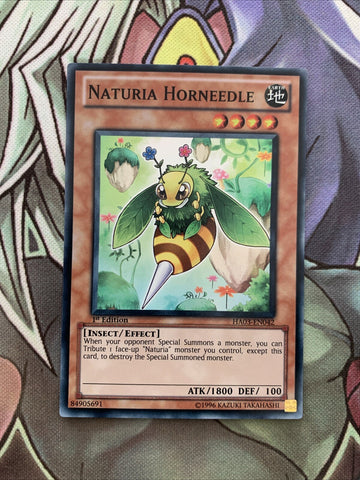 HA03-EN042 Naturia Horneedle Super Rare 1st Edition NM Yugioh Card