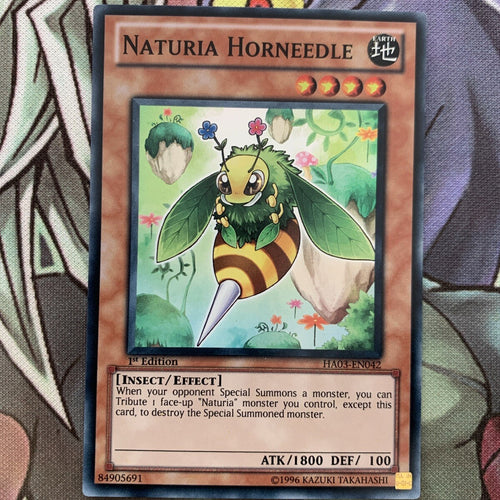 HA03-EN042 Naturia Horneedle Super Rare 1st Edition NM Yugioh Card