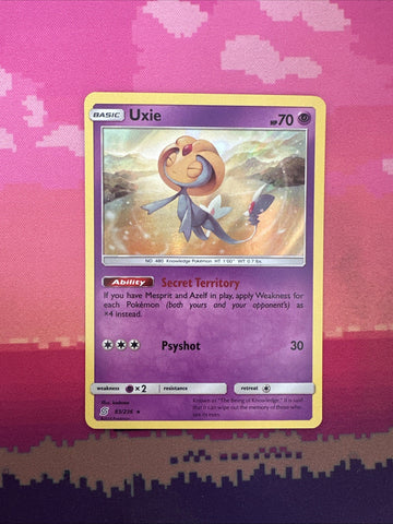 Pokemon Card Uxie Unified Minds Holo Rare 83/236 Near Mint