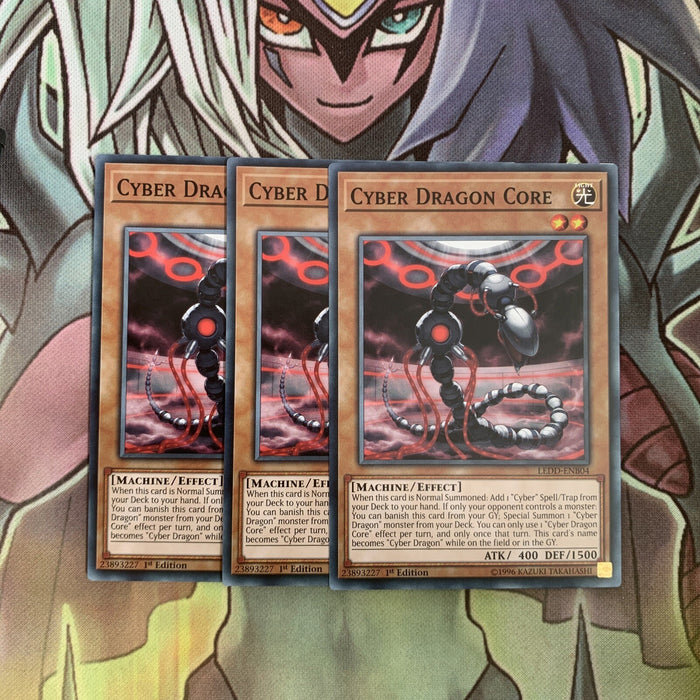 LEDD-ENB04 x3 Cyber Dragon Core Common Excellent Condition Yugioh