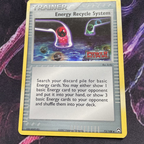 Energy Recycle System Ex Power Keepers Reverse Pokemon Card