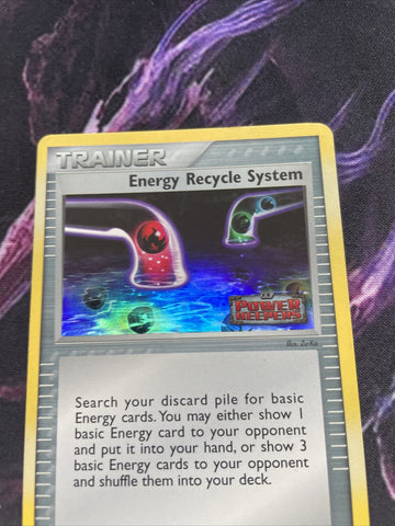 Energy Recycle System Ex Power Keepers Reverse Pokemon Card (back)