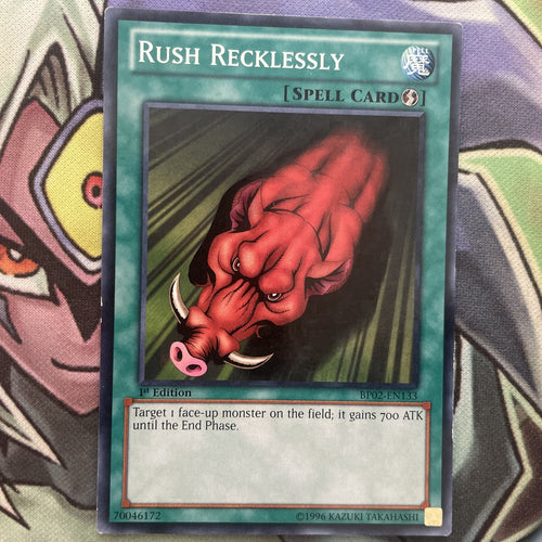 BP02-EN133 Rush Recklessly Mosaic Rare 1st Edition NM Yugioh Card