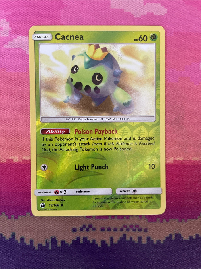 Pokemon Card Cacnea Celestial Storm Reverse Holo 19/168 Near Mint