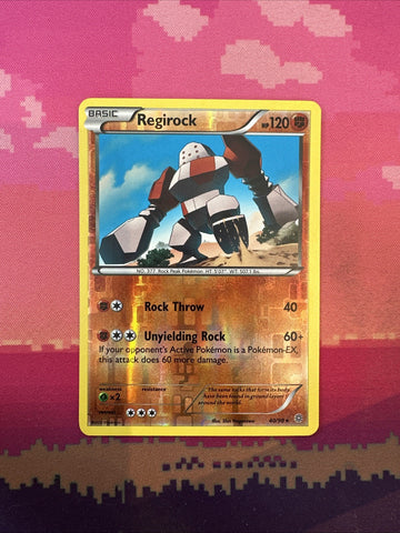 Pokemon Card Regirock Ancient Origin Reverse Holo Rare 40/98 Near Mint