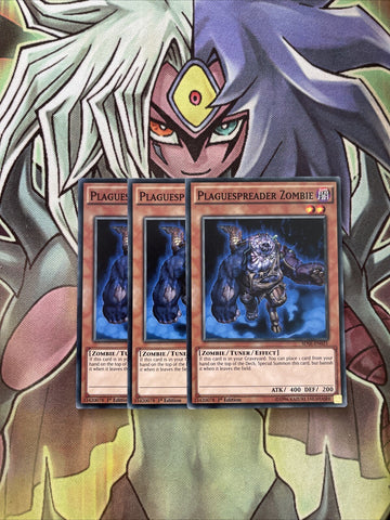 SDSE-EN021 x3 Plaguespreader Zombie Common Excellent Condition Yugioh