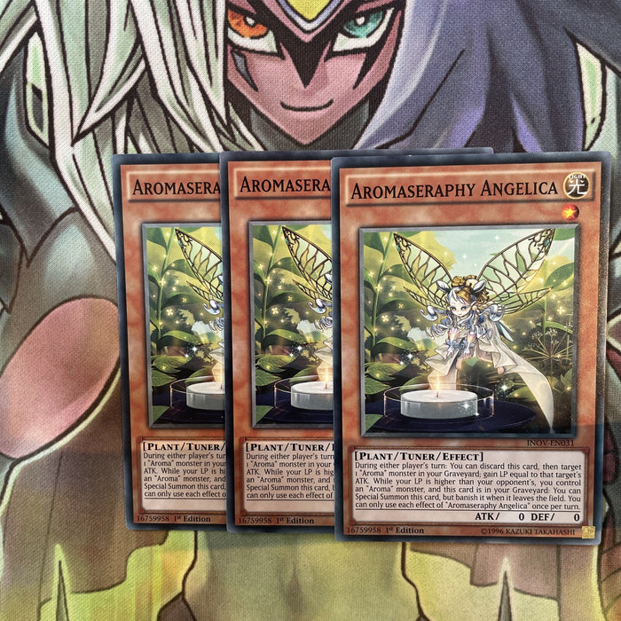 INOV-EN031 x3 Aromaseraphy Angelica Common Excellent Condition Yugioh