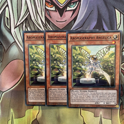 INOV-EN031 x3 Aromaseraphy Angelica Common Excellent Condition Yugioh