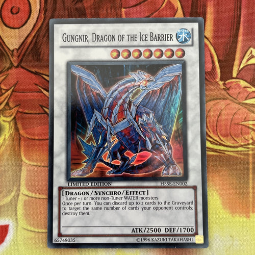 H5SE-EN002 Gungnir, Dragon of the Ice Barrier Limited Edition Mint Yugioh Card