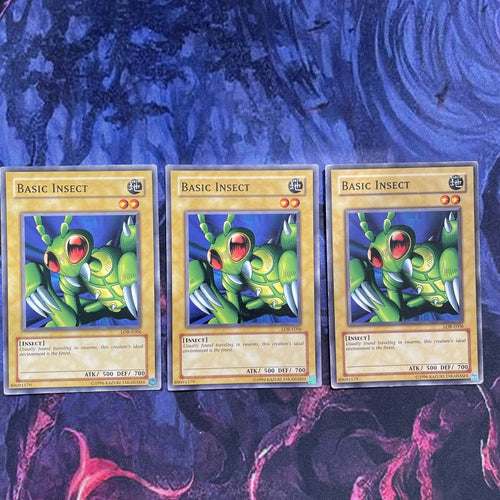 LOB-E006 x3 Basic Insect - Common - Unlimited Edition Yugioh
