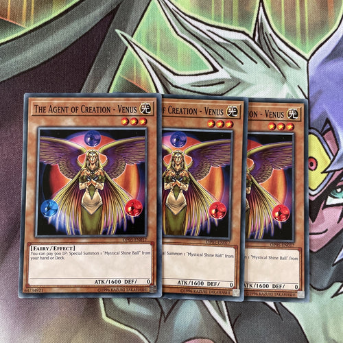 OP05-EN017 The Agent Of Creation - Venus Common Playset x3 Yugioh