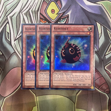NUMH-EN019 Kurivolt Super Rare x3 Excellent Condition Yugioh