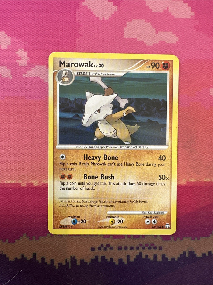 Pokemon Card Marowak EX Legends Awakened Uncommon 63/146  Near Mint