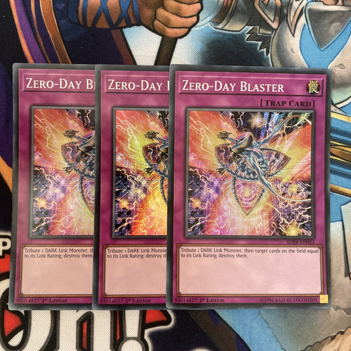 SDRR-EN033 Zero-Day Blaster Super Rare 1st Edition Mint YuGiOh Card