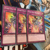 SDRR-EN033 Zero-Day Blaster Super Rare 1st Edition Mint YuGiOh Card
