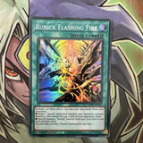 TAMA-EN030 Runick Flashing Fire Super Rare 1st Edition NM Yugioh Card
